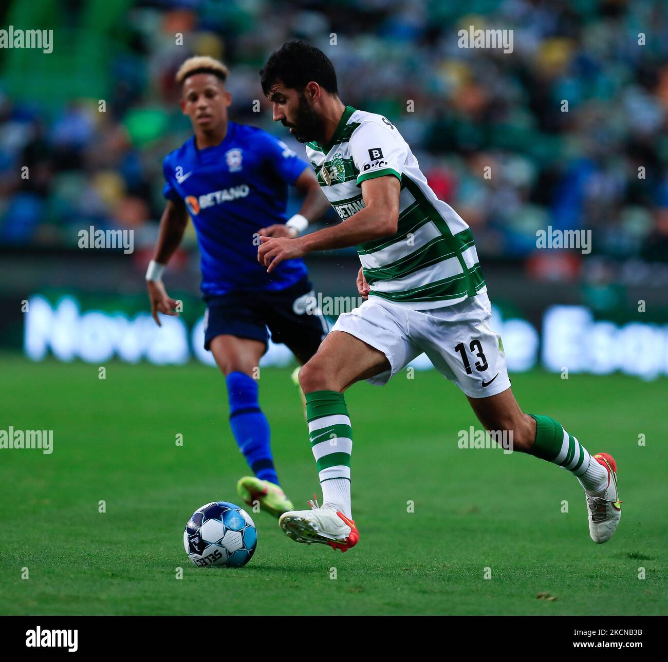 Luis Neto of Sporting CP in action during the Liga Portugal Bwin match between Sporting CP and CS Maritimo at Estadio Jose Alvalade on September 24, 2021 in Lisbon, Portugal. (Photo by Paulo Nascimento/NurPhoto) Stock Photo