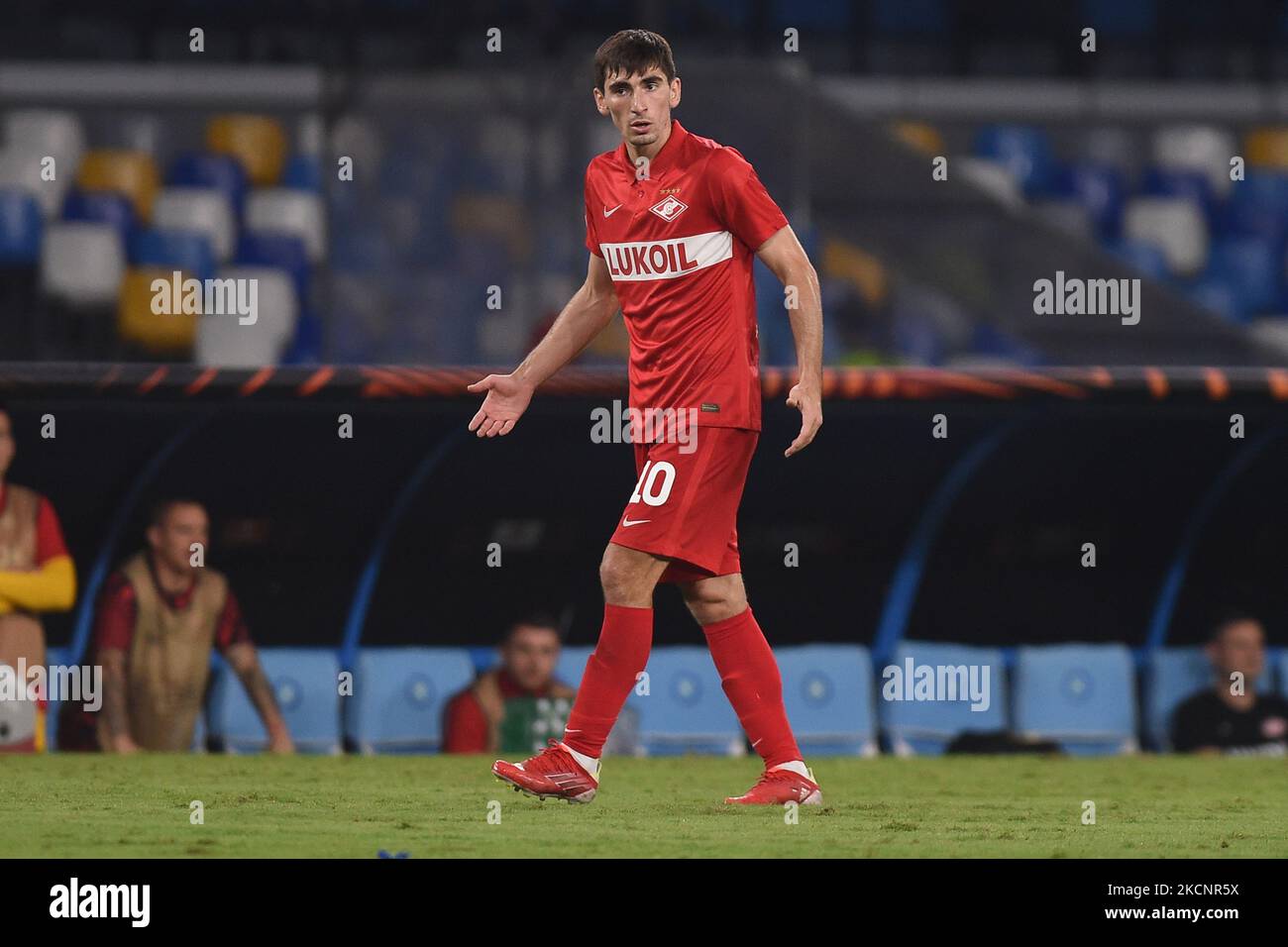 Zelimkhan Bakaev of FC Spartak Moscow in Action Editorial Image