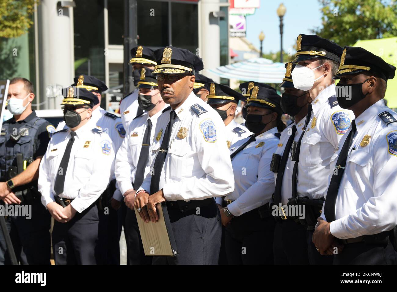 DC Chief Metropolitan Police Department Robert Contee during a press