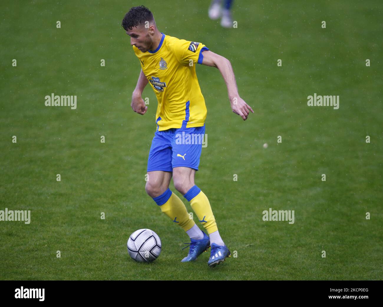 Hartlepool United's David Ferguson during the Vanarama National League  match between Altrincham and Hartlepool United at Moss Lane, Altrincham on  Tuesday 19th September 2023. (Photo: Scott Llewellyn