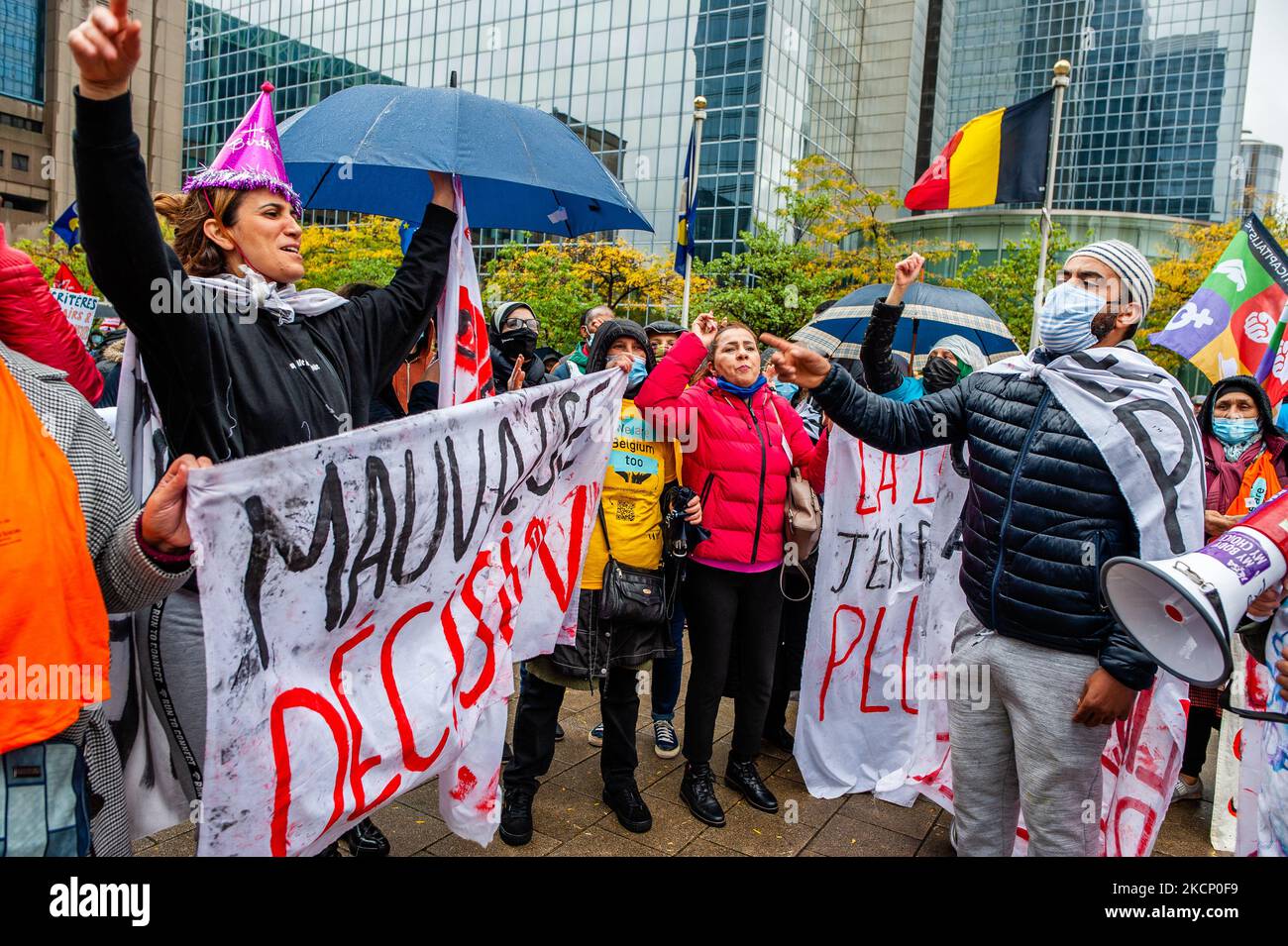 A group of people from the middle East is shouting slogans in support