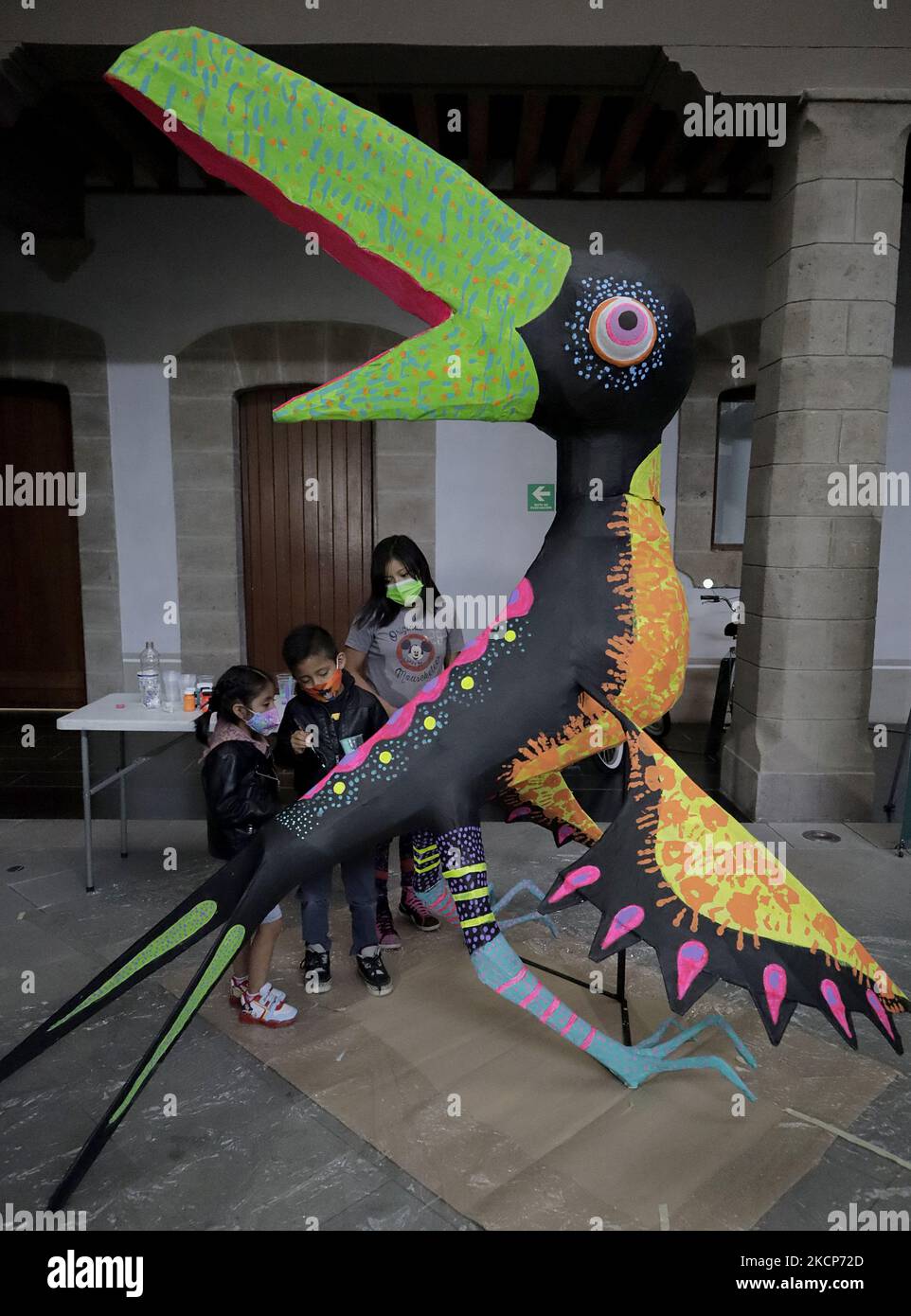 A Toucan In The Shape Of An Alebrije Inside The Kaluz Museum In The a-toucan-in-the-shape-of-an-alebrije-inside-the-kaluz-museum-in-the