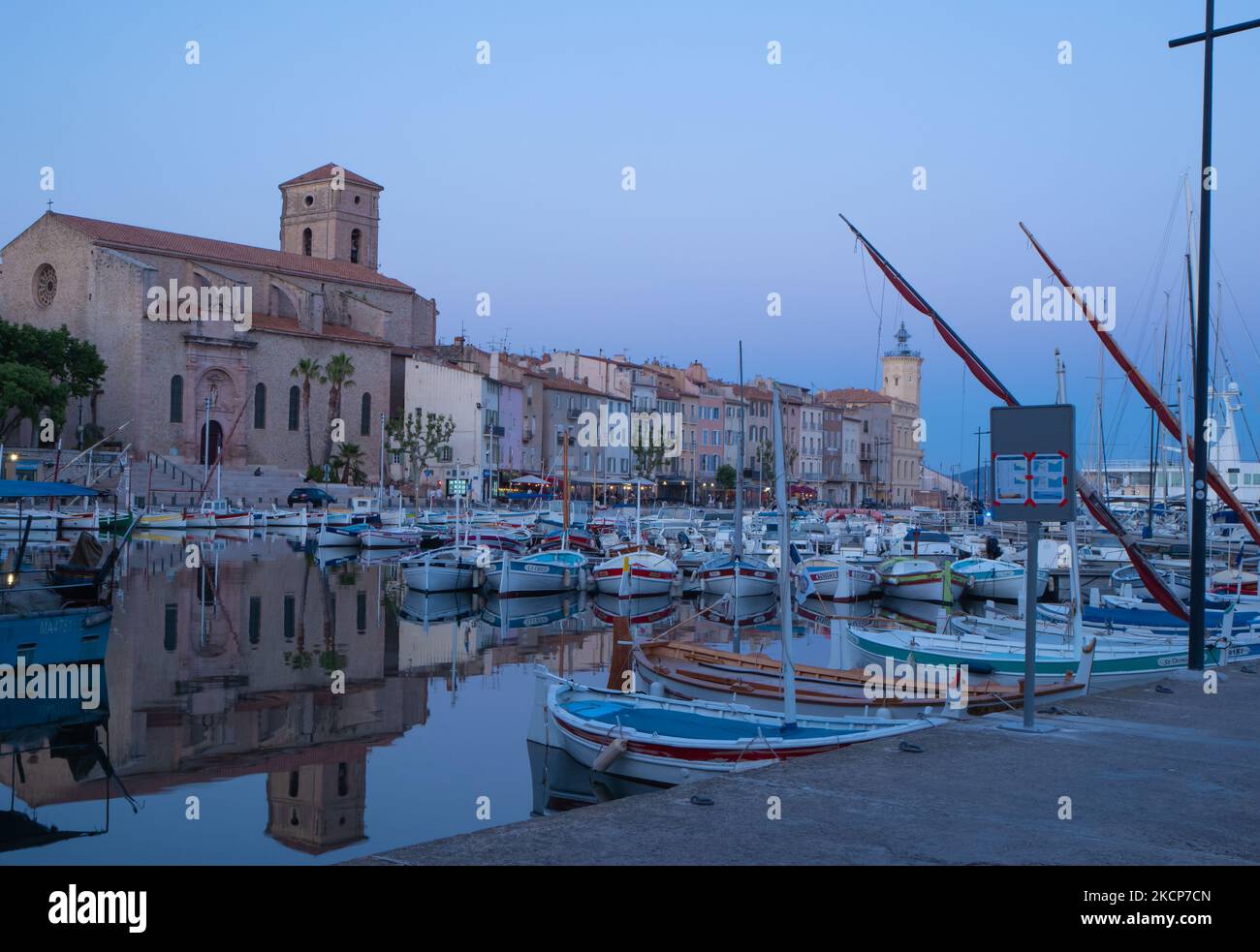 La Ciotat, France May 17th 2022 Old fishing boats in front of the