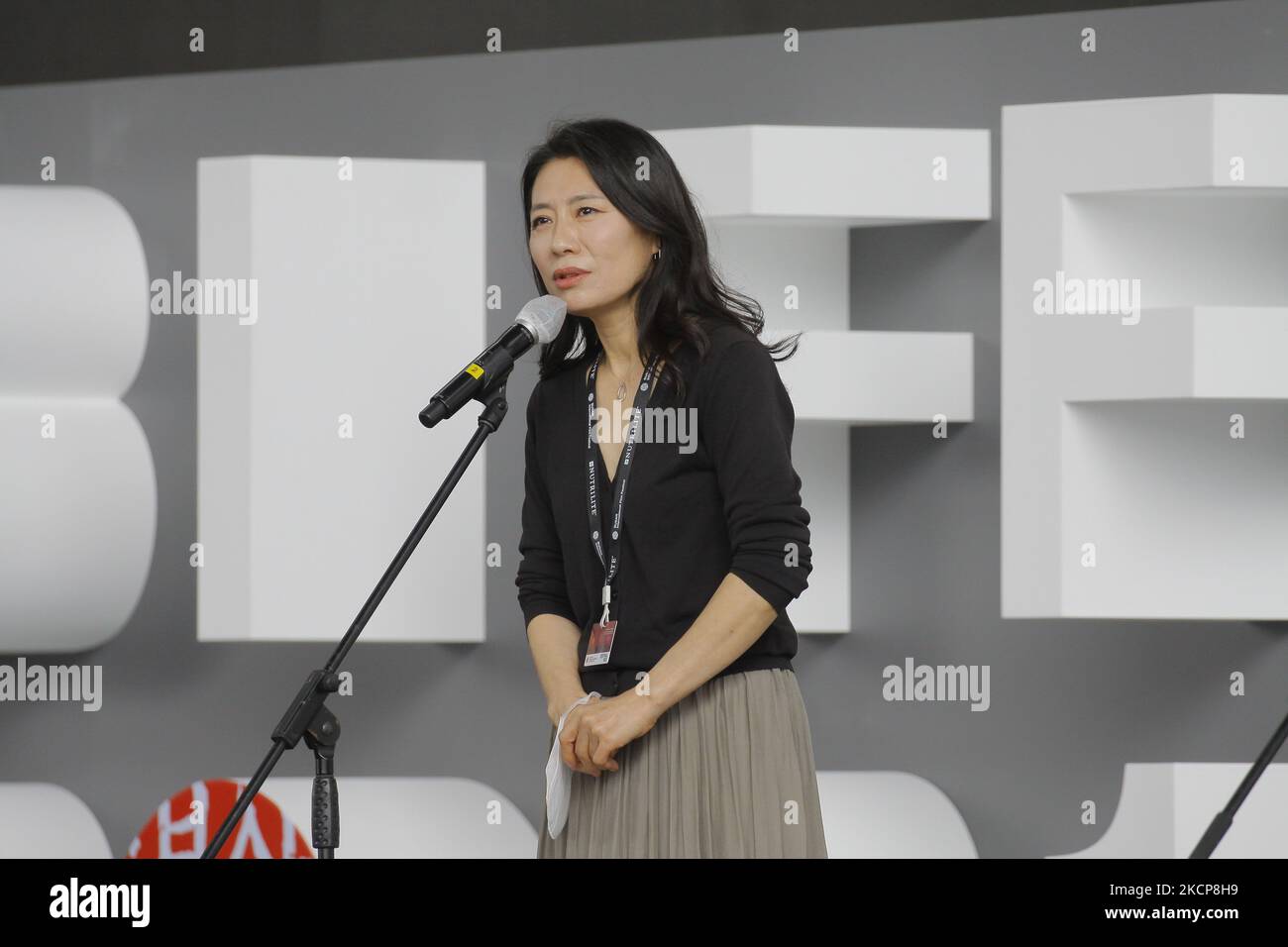 Actress Cho yun Hee speech addresses during the 26th Busan ...