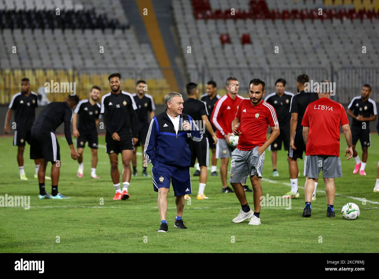 Libya national team manager, Javier Clemente during training of the