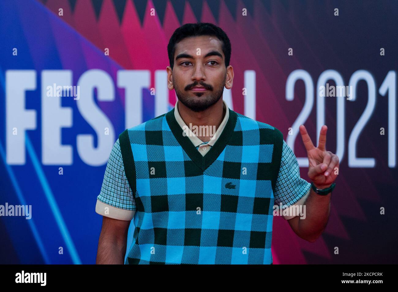 Nabhaan Rizwan attends the "The French Dispatch" UK Premiere during the