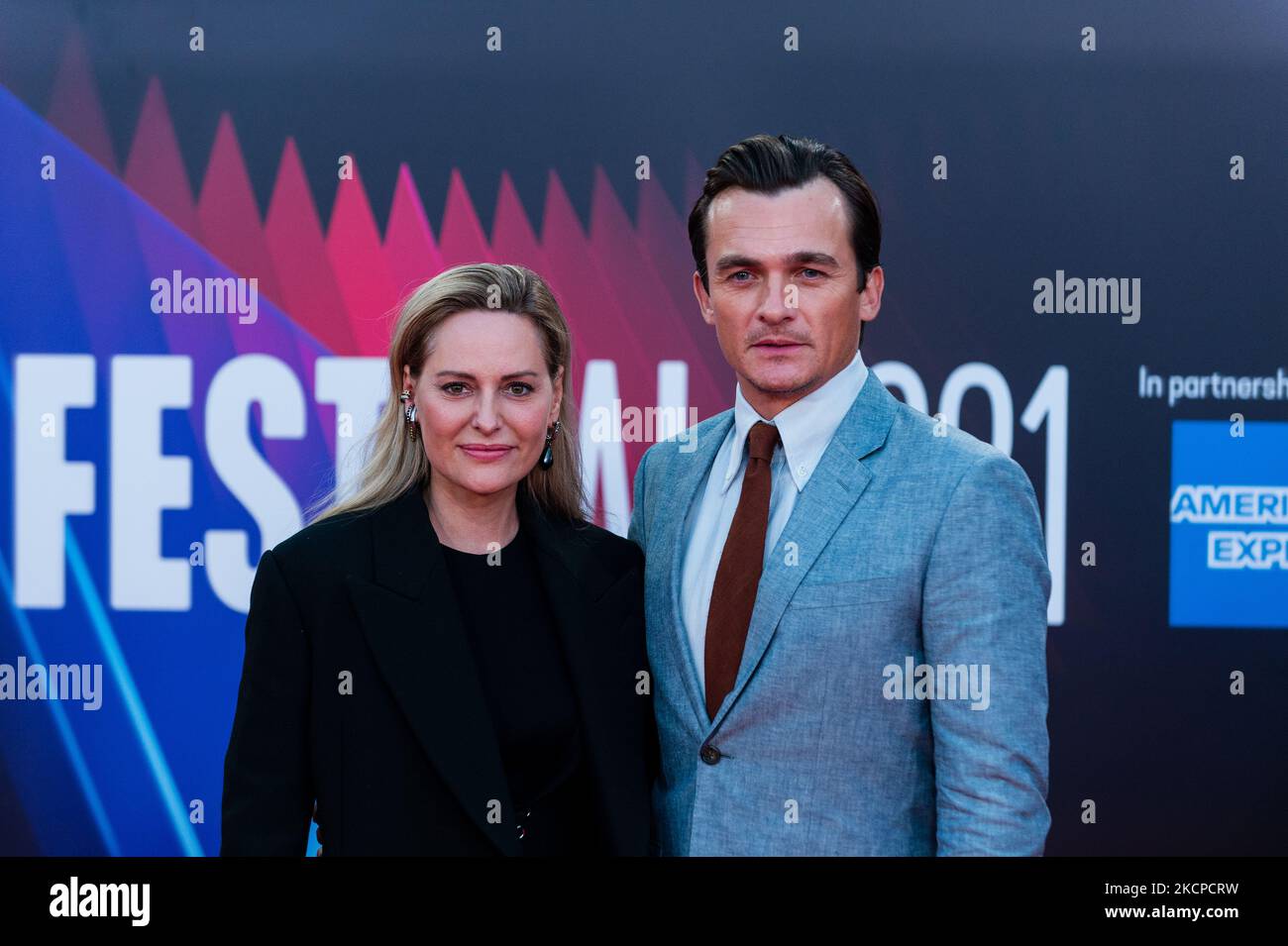 Rupert Friend and Aimee Mullins attend the 