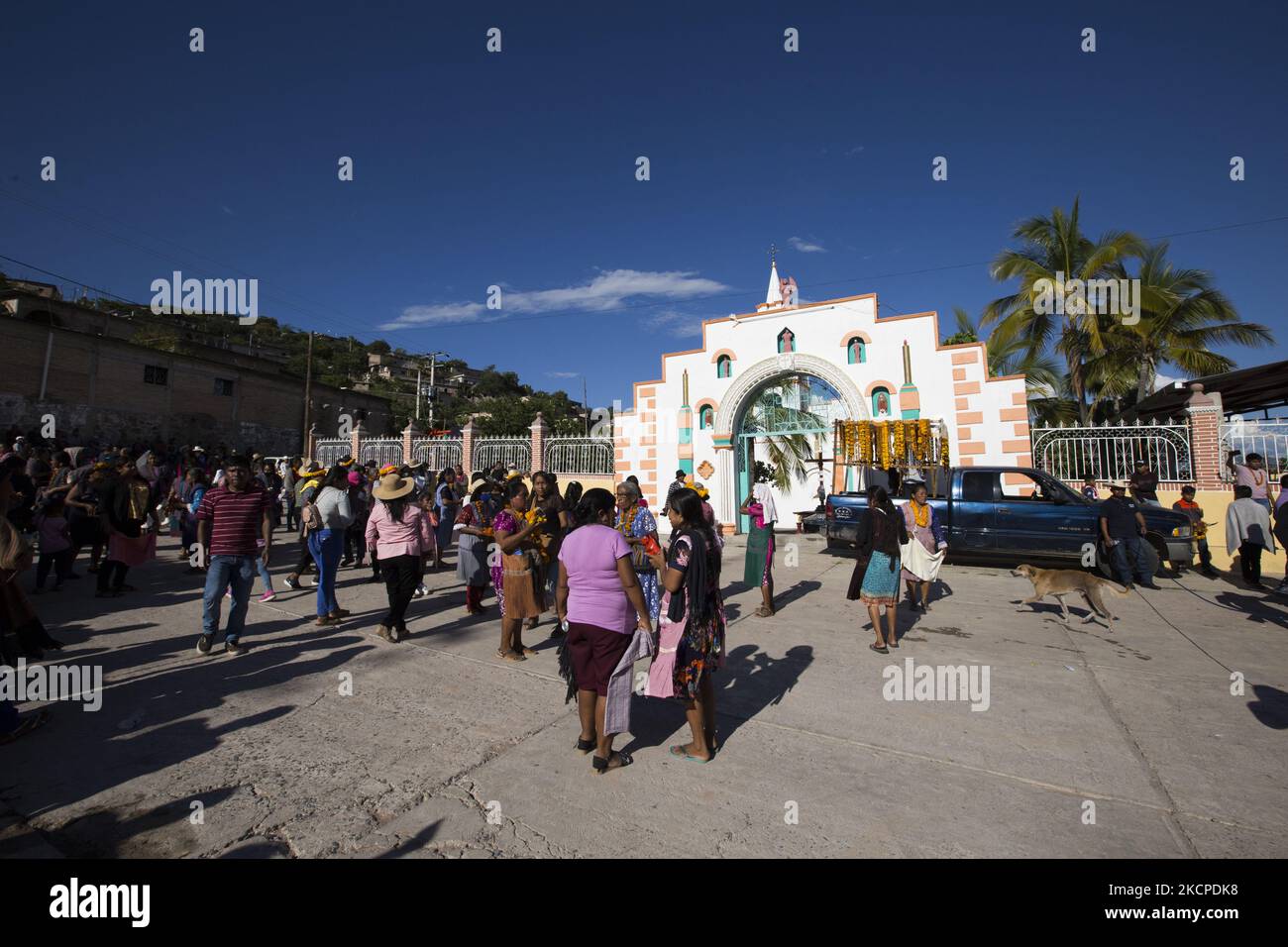 Santa Ana Ahuehuepan In the Nahua indigenous community of Ahuehuepan, Guerrero, every year ...
