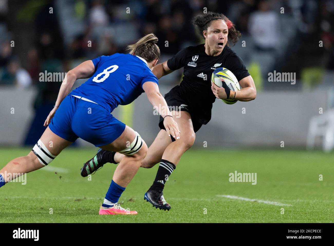 New Zealand's Ruby Tui during the Women's Rugby World Cup semi-final match at Eden Park, Auckland. Picture date: Saturday November 5, 2022. Stock Photo