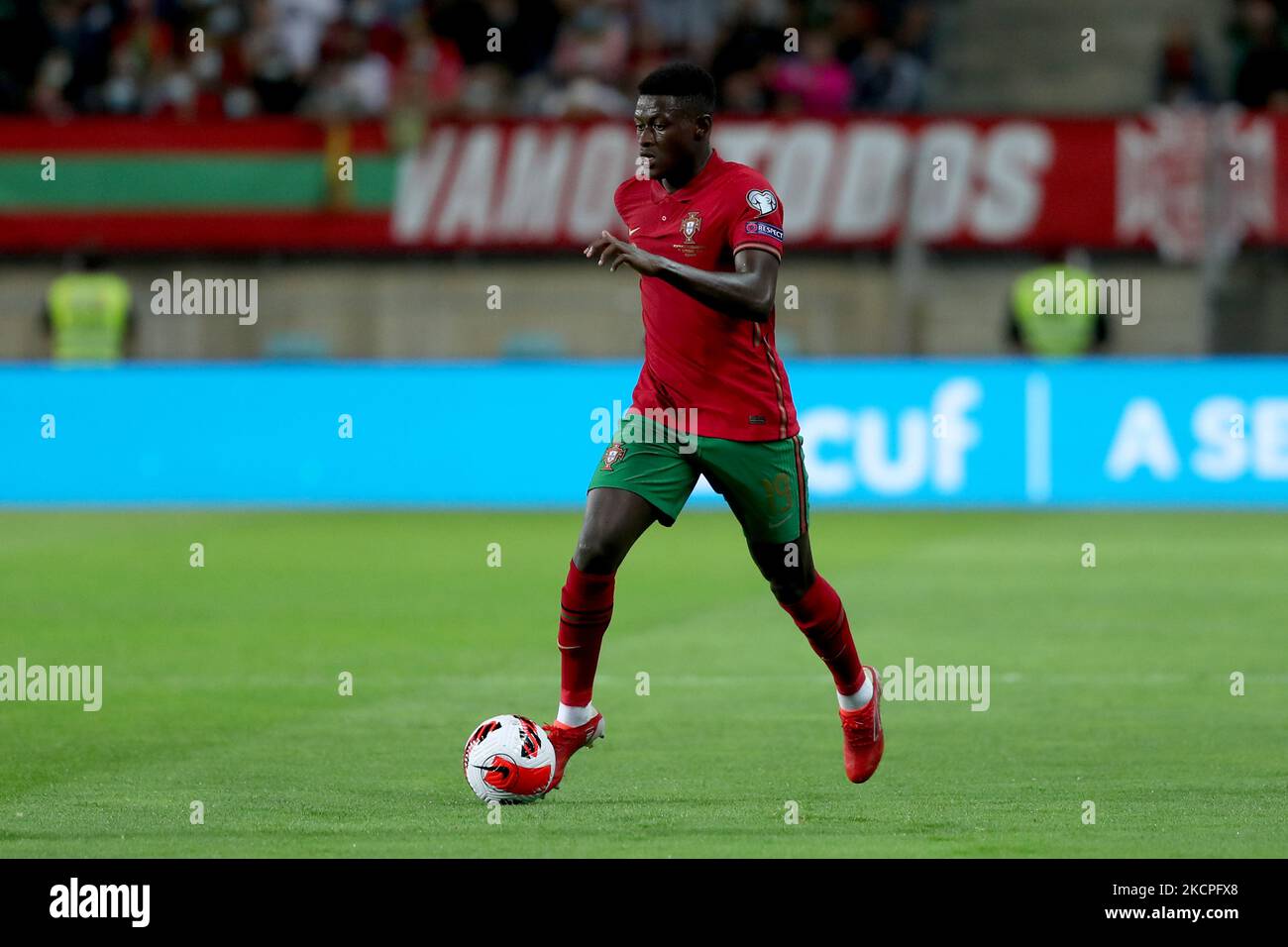 Portugal s Defender Nuno Mendes In Action During The FIFA World Cup portugal-s-defender-nuno-mendes-in-action-during-the-fifa-world-cup