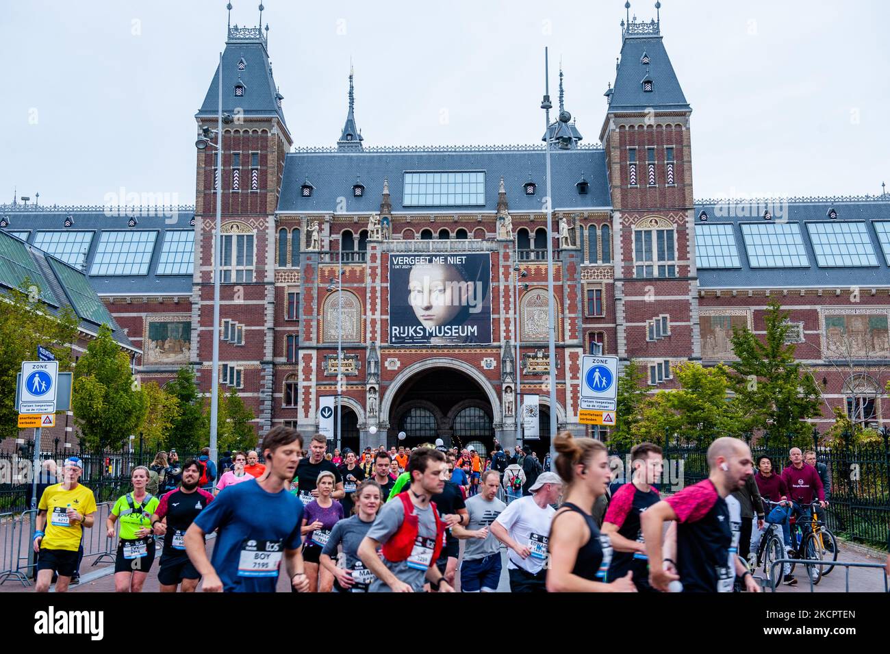 45th edition of the tcs amsterdam marathon hires stock photography and