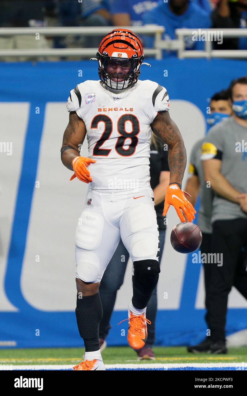 Cincinnati Bengals' Joe Mixon celebrates scoring his sides first touchdown  during the NFL International Series match at Wembley Stadium, London Stock  Photo - Alamy