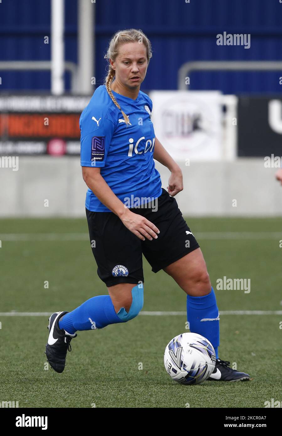 Jay Blackie of Billericay Town Ladies during The FA Women's National League Division One South East between Billericay Town and Cambridge United at New Lodge Stadium , Billericay, UK on 17th October 2021 (Photo by Action Foto Sport/NurPhoto) Stock Photo