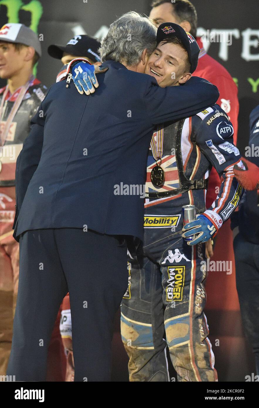 Robert Lambert of Great Britain on the rostrum after the Monster Energy ...