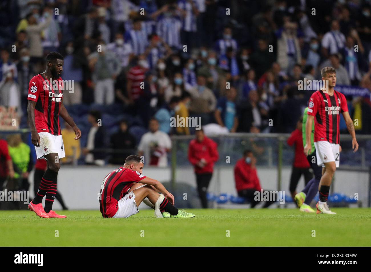 Ismael Bennacer midfielder of AC Milan reacts during the UEFA Champions ...