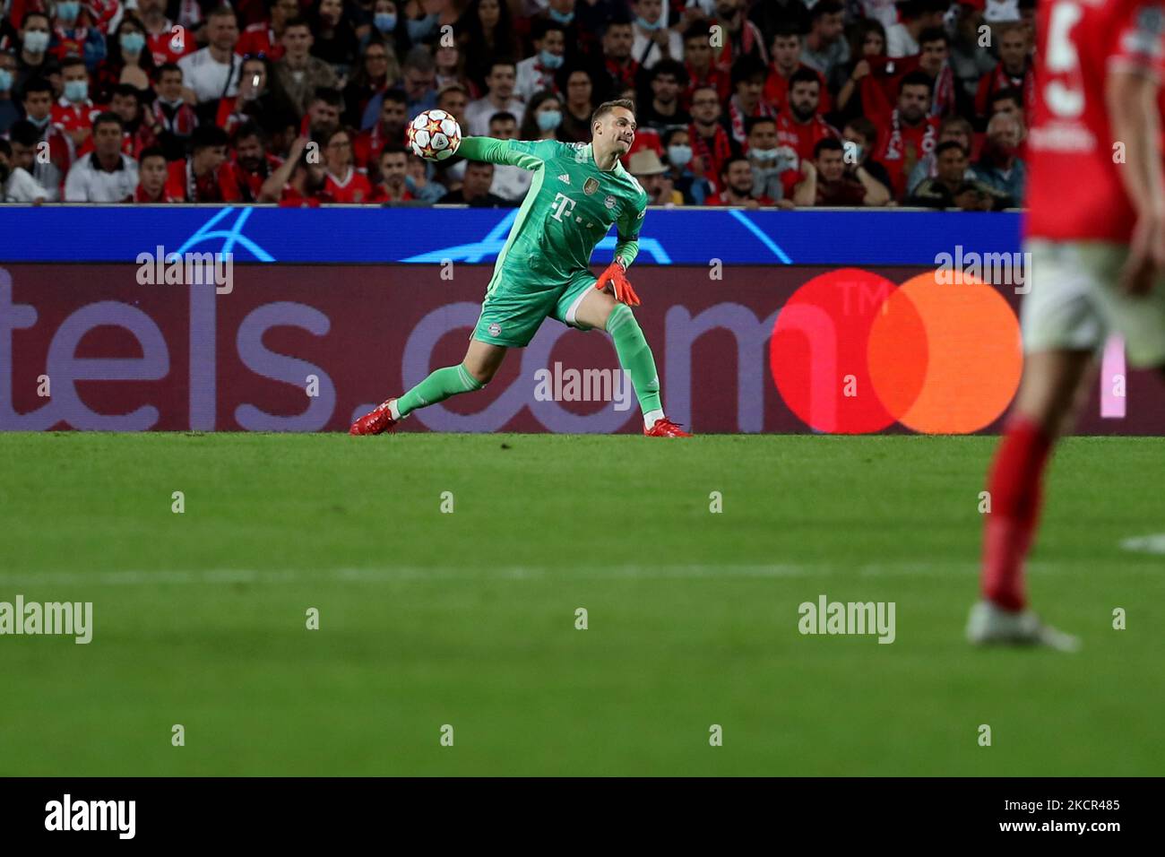 Bayern Muenchen's Goalkeeper Manuel Neuer In Action During The UEFA ...