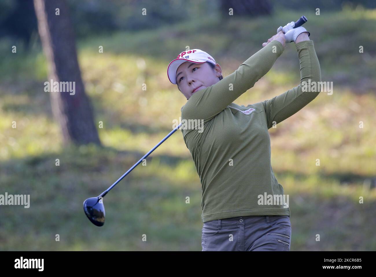 Yea Lin Kang Of South Korea Action On The 2th Green During An BMW yea-lin-kang-of-south-korea-action-on-the-2th-green-during-an-bmw