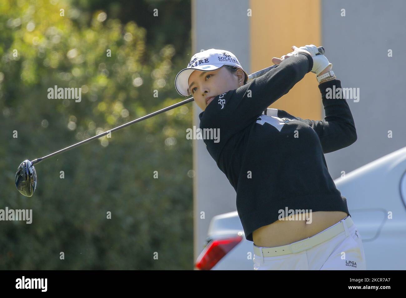 Jin Young Ko Of South Korea Action On The 1th Green During An BMW jin-young-ko-of-south-korea-action-on-the-1th-green-during-an-bmw