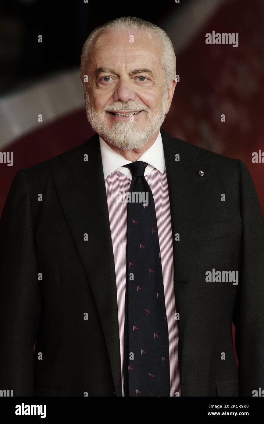 Aurelio De Laurentiis attends the red carpet of the movie “Vita da