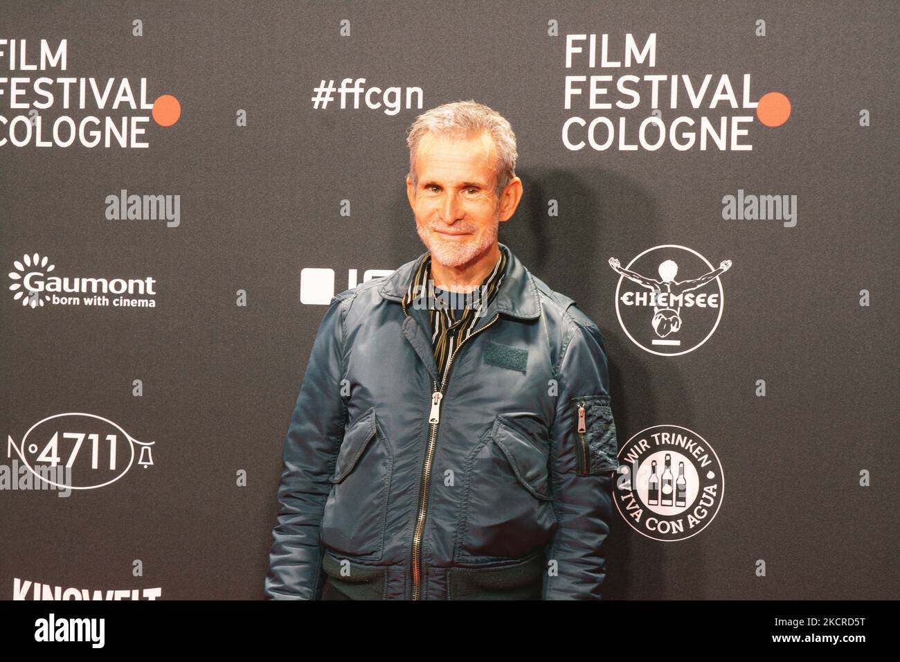 Ulrich Matthes at the 'Geborgtes Weiss' photo call during the cologne film festival at Cologne Filmpalast on Oct 23, 2021 (Photo by Ying Tang/NurPhoto) Stock Photo