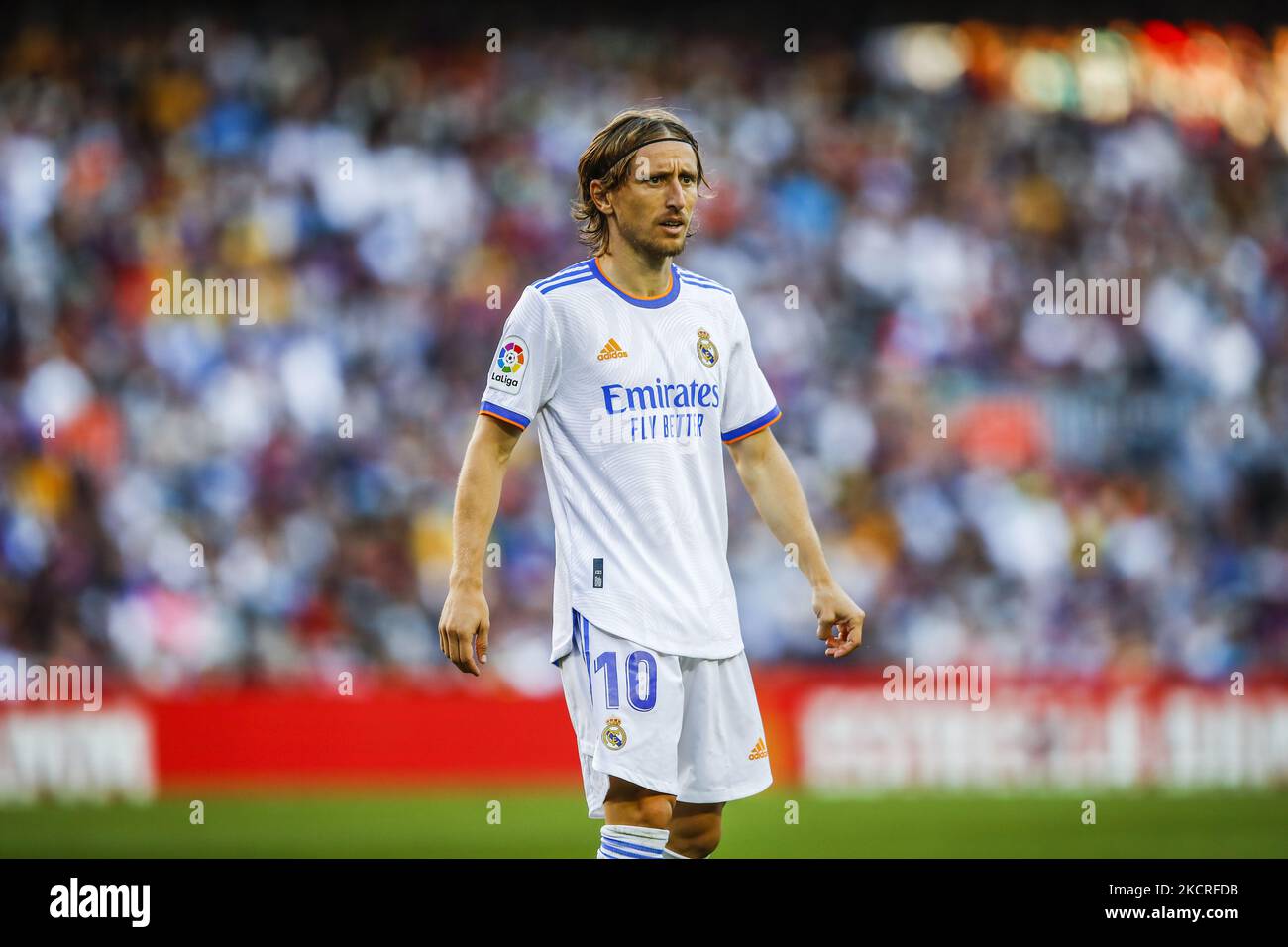 10 Luka Modric of Real Madrid during the La Liga Santader match between