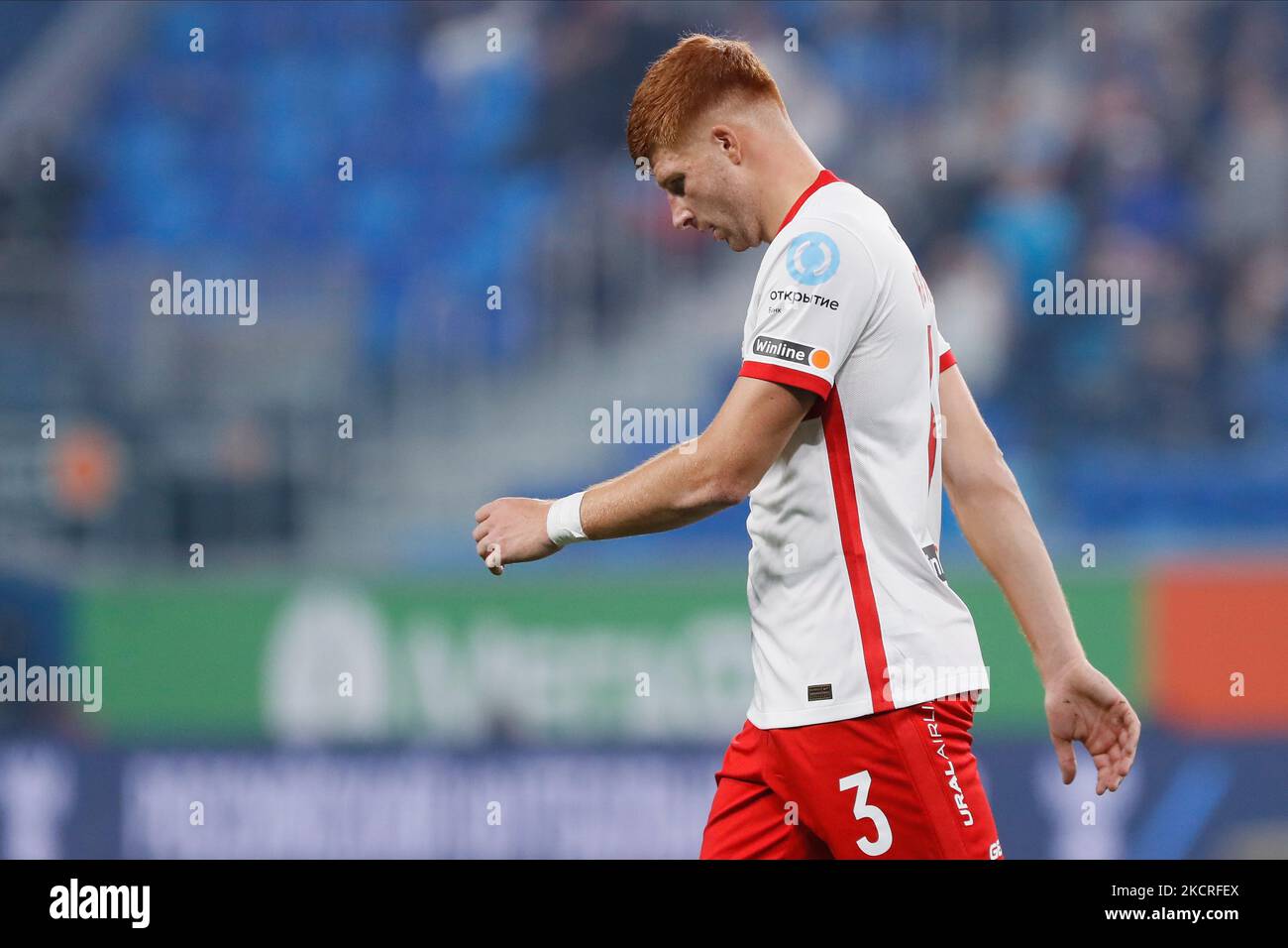 Maximiliano Caufriez of Spartak Moscow in action during the UEFA