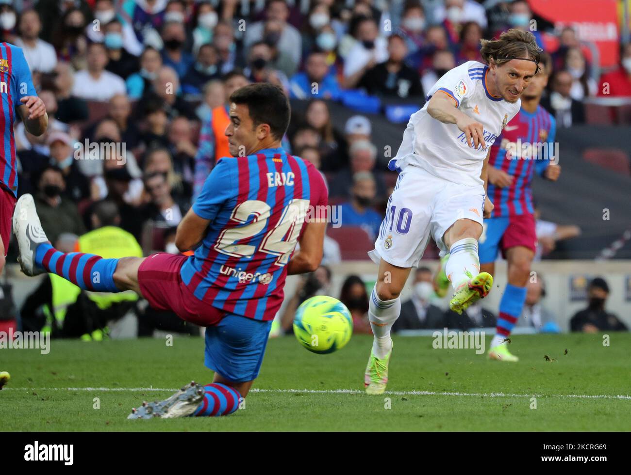 Luka Modric during the match between FC Barcelona and Real Madrid