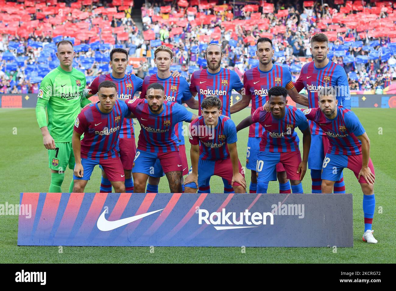 FC Barcelona team during the match between FC Barcelona and Real Madrid