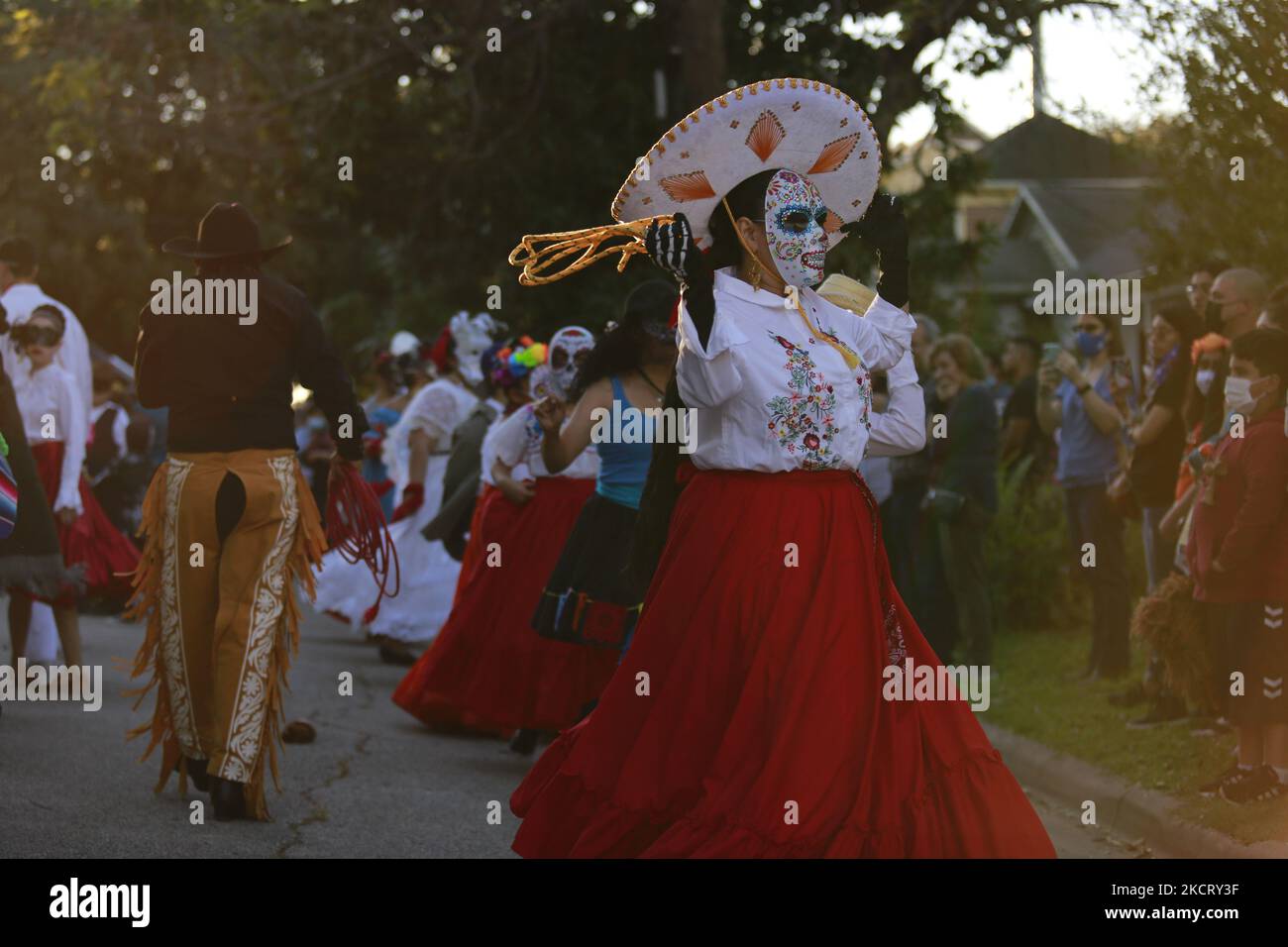 On October 30th, 2021, participants in the Dia De Los Muertos Festival