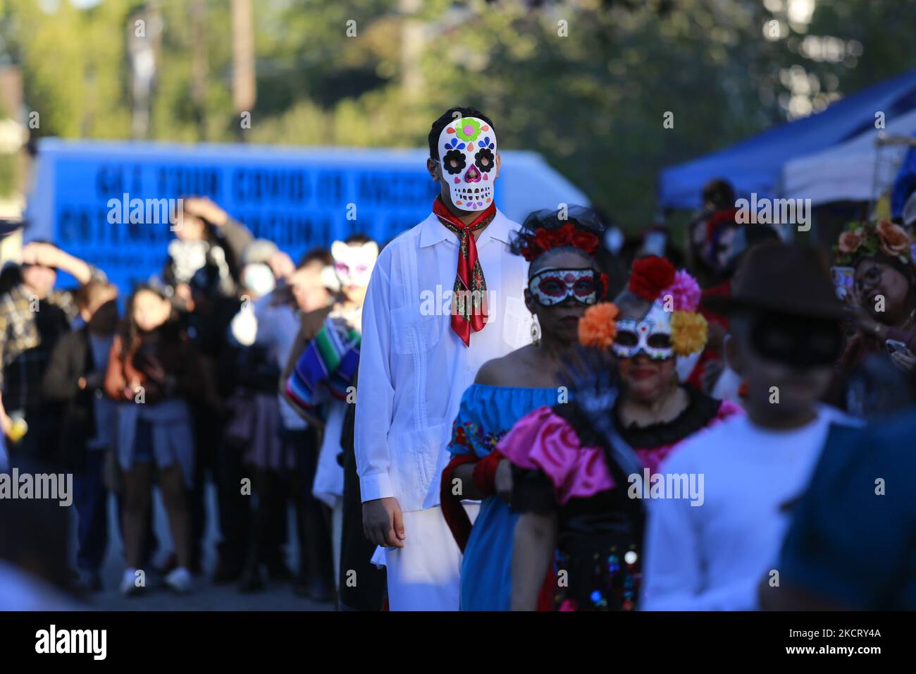 On October 30th, 2021, participants in the Dia De Los Muertos Festival