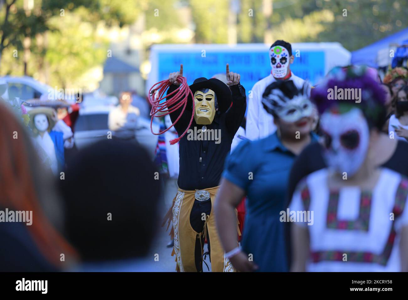 On October 30th, 2021, participants in the Dia De Los Muertos Festival