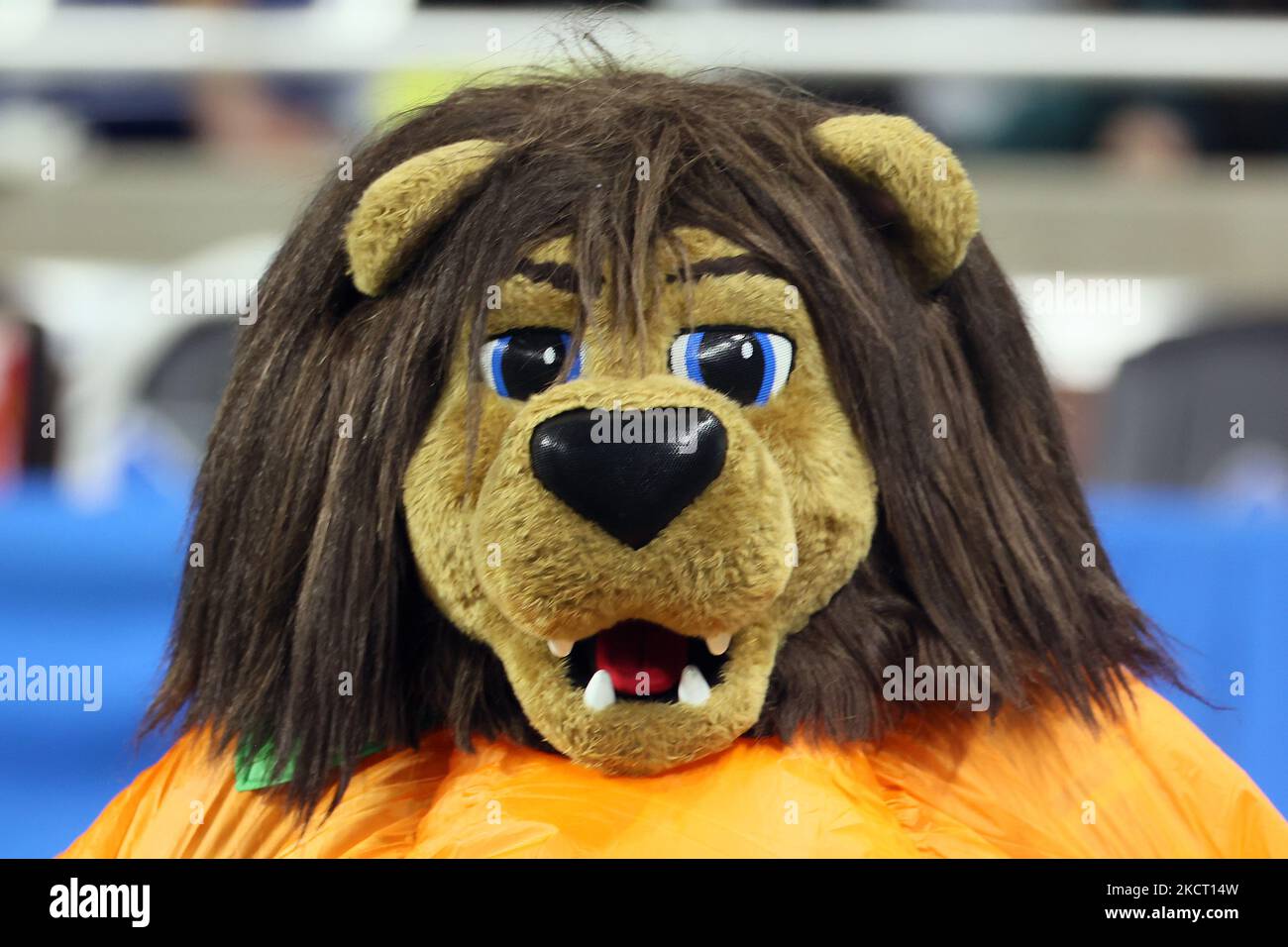 Detroit Lions mascot Roary walks on the sidelines dressed as a pumpkin for  Halloween during an NFL football game between the Detroit Lions and the  Philadelphia Eagles in Detroit, Michigan USA, on