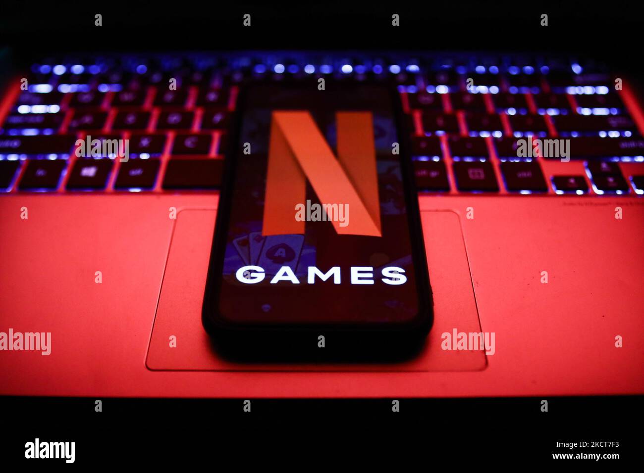 Netflix logo laptop Cut Out Stock Images & Pictures - Alamy