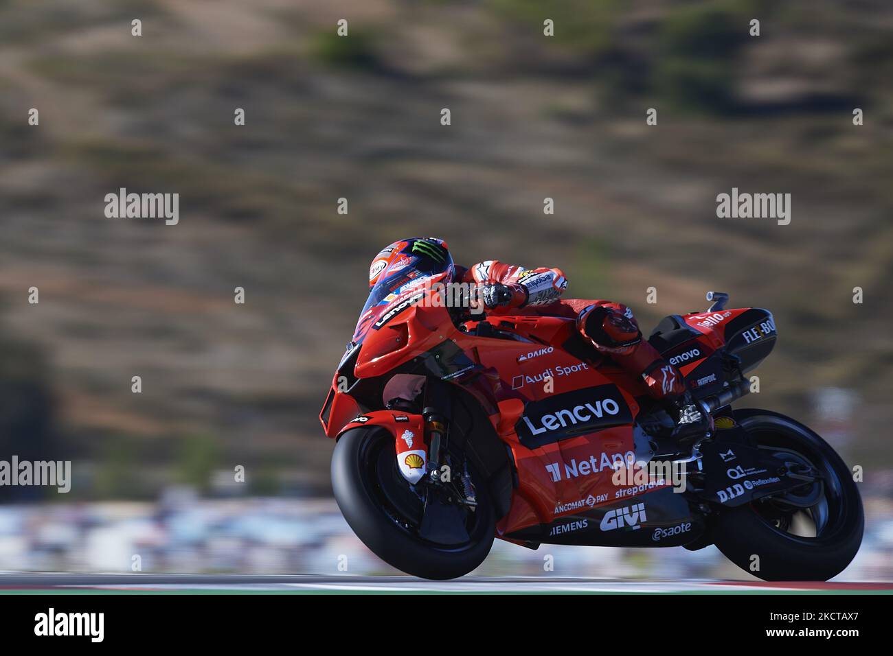 Francesco Bagnaia (63) of Italy and Ducati Lenovo Team Ducati during ...