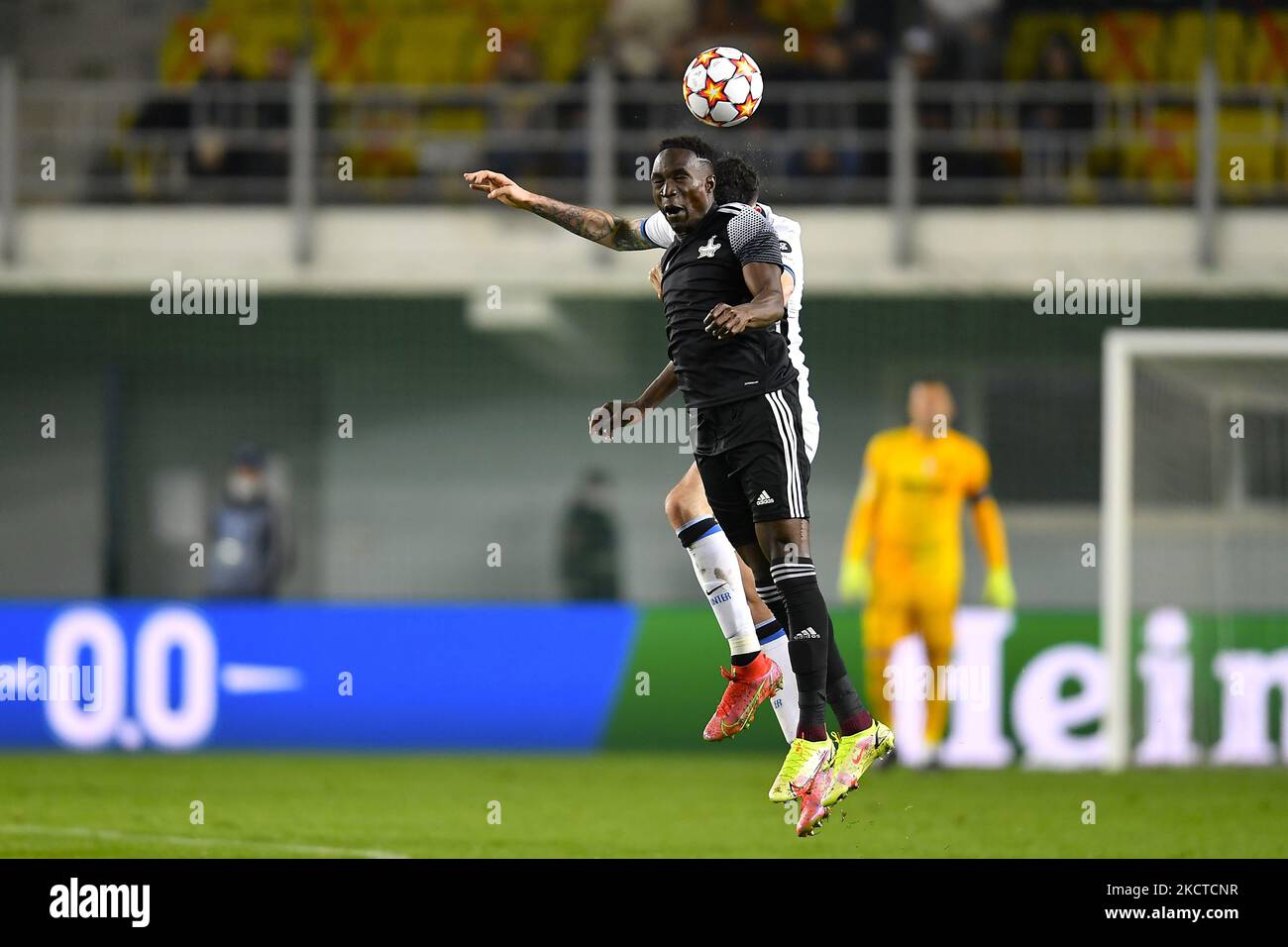 Adama Traore in action during the UEFA Champions League group D football match between Sheriff and Inter Milan at Sheriff Stadium in Tiraspol on November 3, 2021. (Photo by Alex Nicodim/NurPhoto) Stock Photo