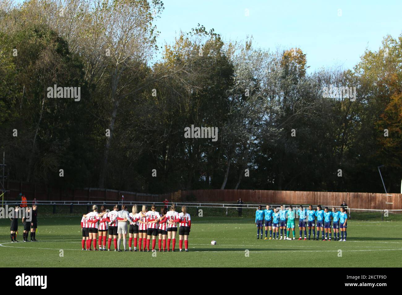 General view during the FA Women's Championship match between Sunderland and London City Lionesses at Eppleton CW, Hetton on Sunday 7th November 2021. (Photo by Will Matthews/MI News/NurPhoto) Stock Photo