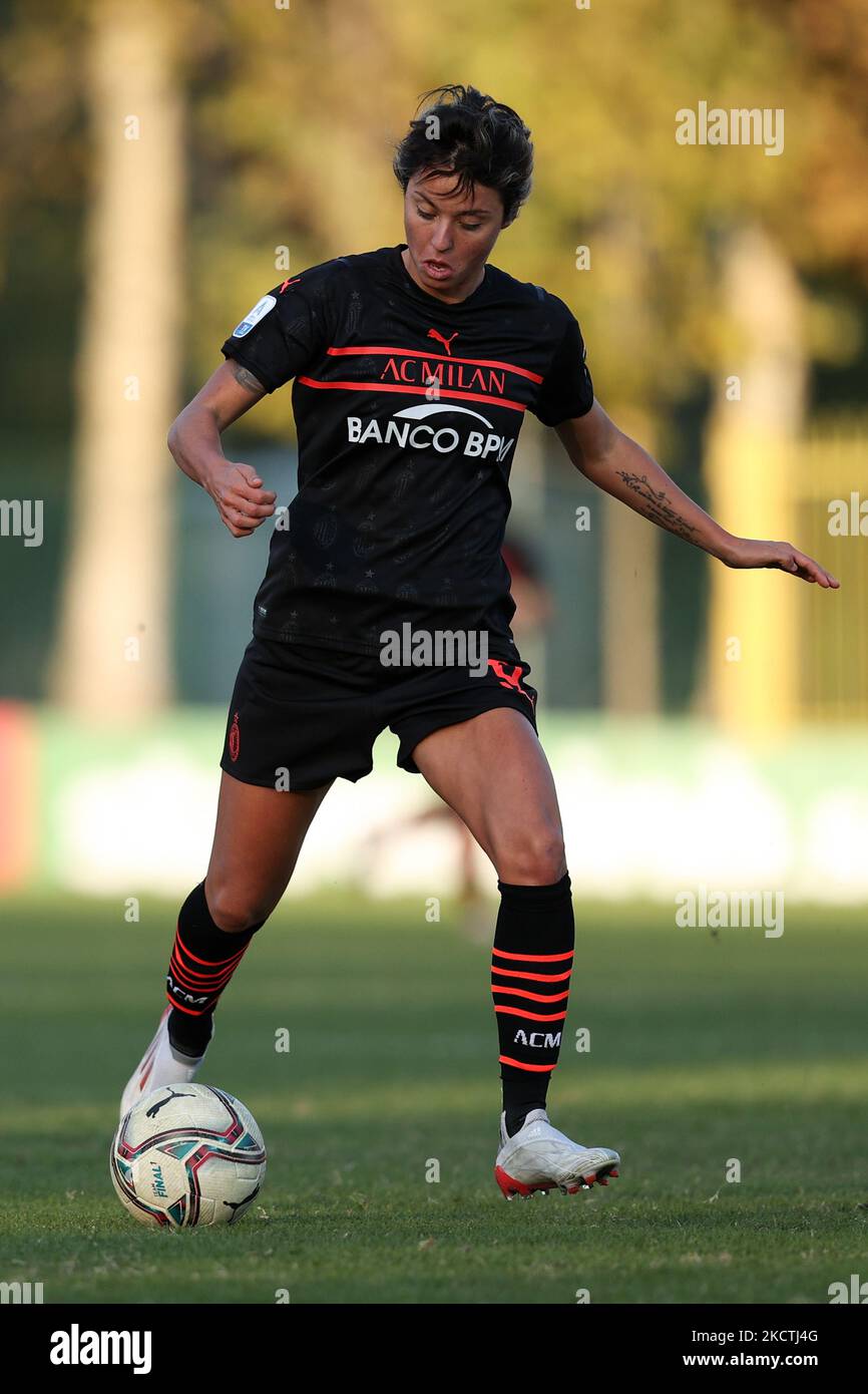 Valentina Giacinti (AC Milan) during the Italian football Serie A Women match AC Milan vs Empoli Ladies on November 07, 2021 at the Vismara stadium in Milan, Italy (Photo by Francesco Scaccianoce/LiveMedia/NurPhoto) Stock Photo