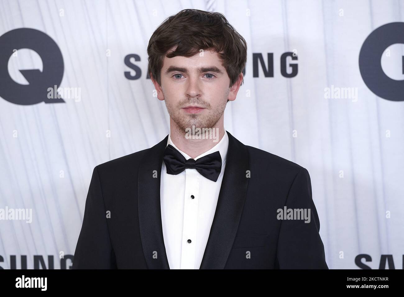 Freddie Highmore attends the GQ Magazine 2021 awards at Palace Hotel in ...