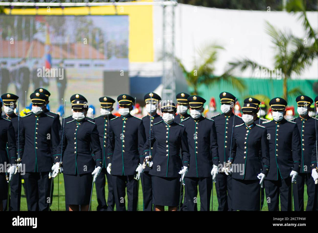 Newly promoted Police officers participate in their promotion ceremony ...