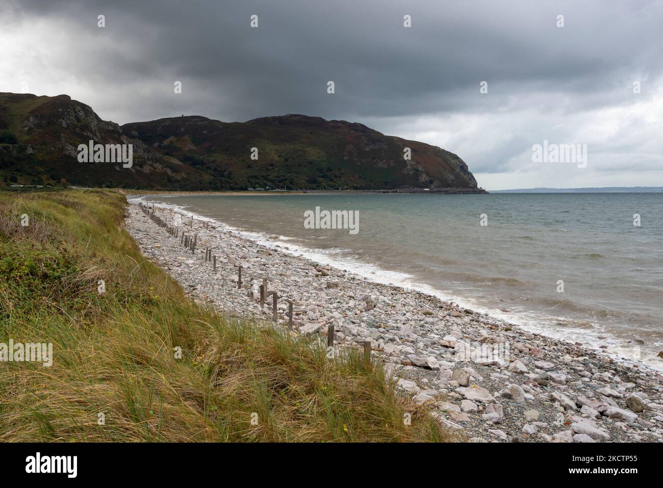 An autumn day on the coast of North Wales at Conwy Morfa.View of