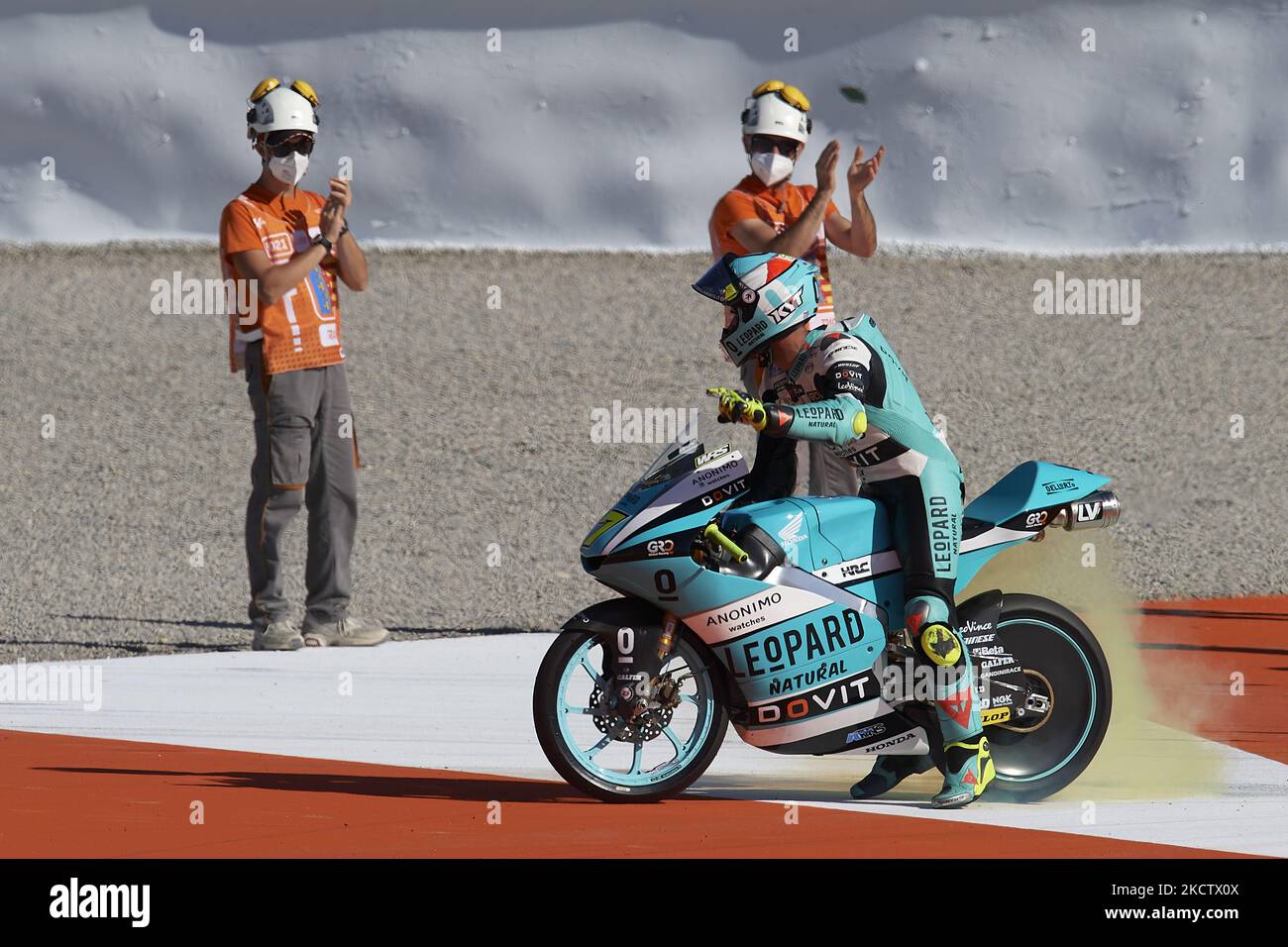 Dennis Foggia (7) of Italy and Leopard Racing Honda during the  display picture 1