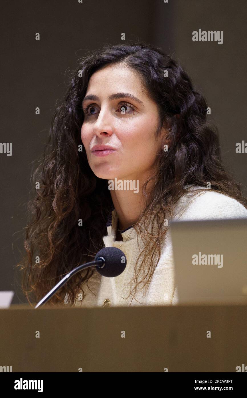 Maria Francisca Perello nattends during the presentation of the X Anniversary of the Rafa Nadal Foundation at the Perez-Llorca Auditorium on November 17, 2021, in Madrid, Spain. (Photo by Oscar Gonzalez/NurPhoto) Stock Photo