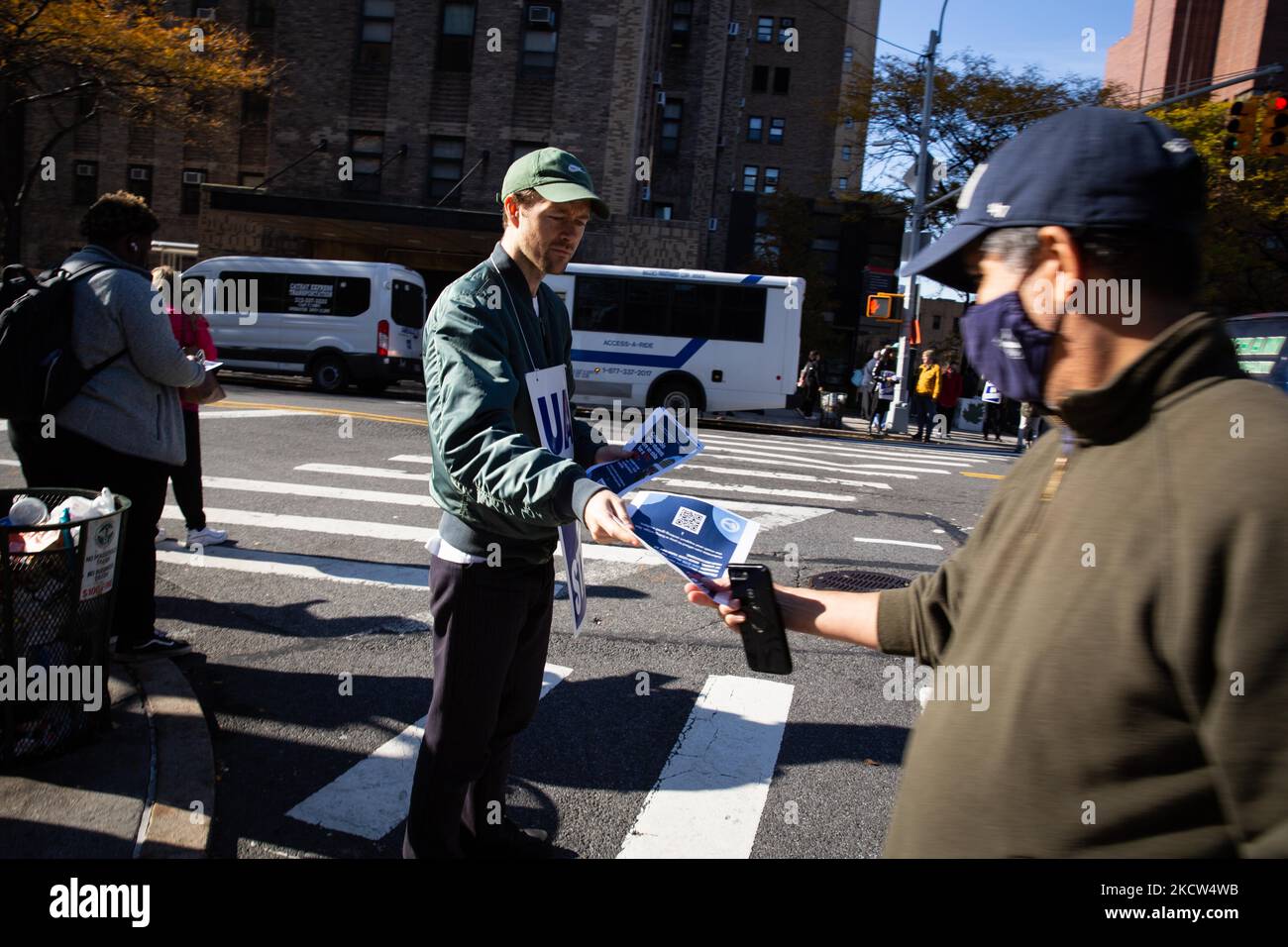 Dozens of union members affiliated with the Student Workers of Columbia ...