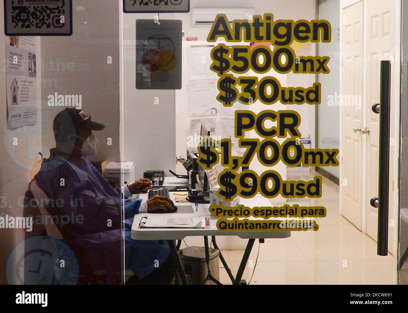 A medical center offering Covid19 Antigen and PCR tests on Fifth