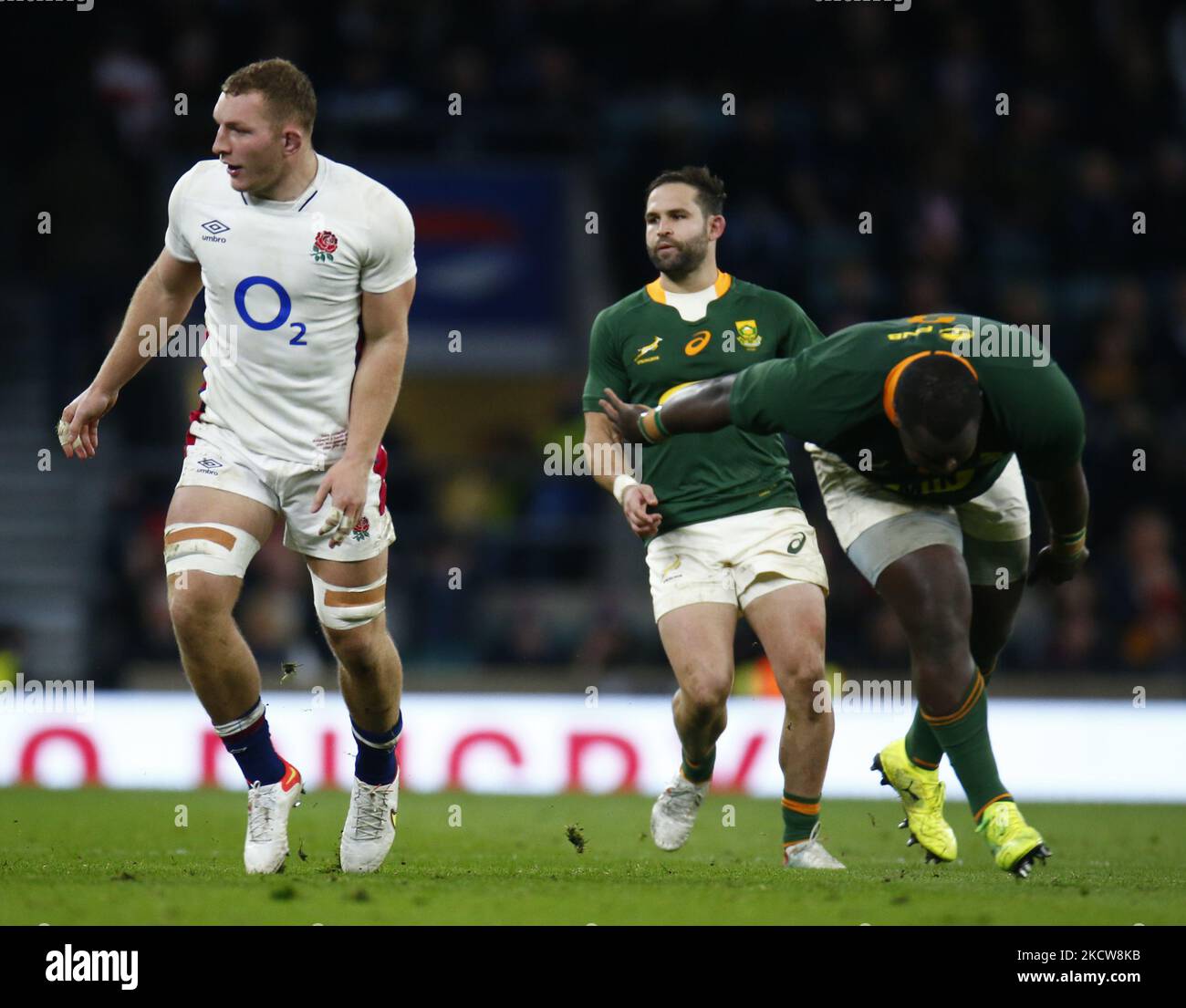 Sam Underhill of England during Autumn International Series match between England and South Africa, at Twickenham Stadium on 20th November , 2021 in London, England (Photo by Action Foto Sport/NurPhoto) Stock Photo
