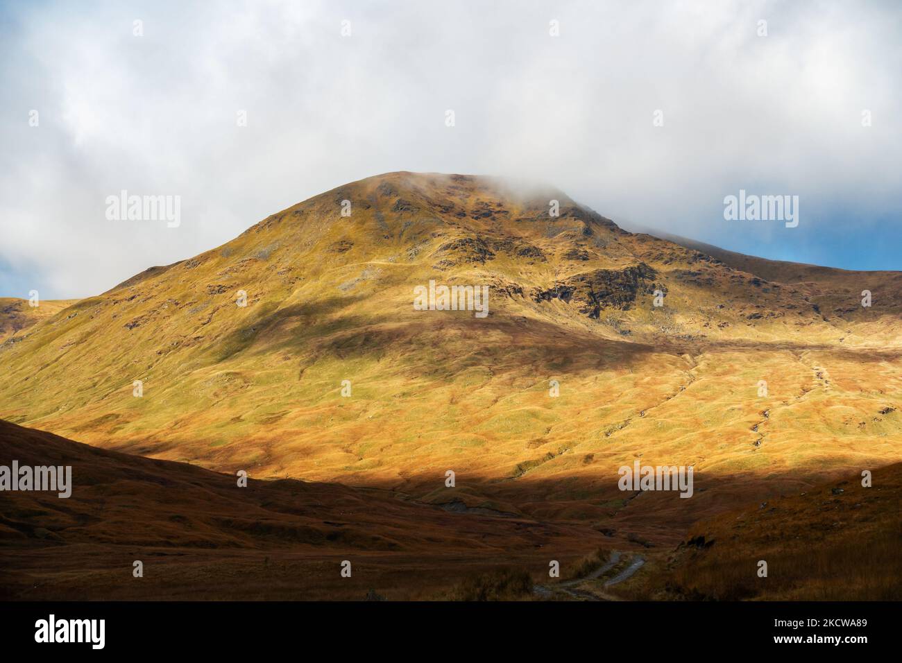 The Munro mountain of Beinn A Chreachain in Perthshire, Scotland Stock