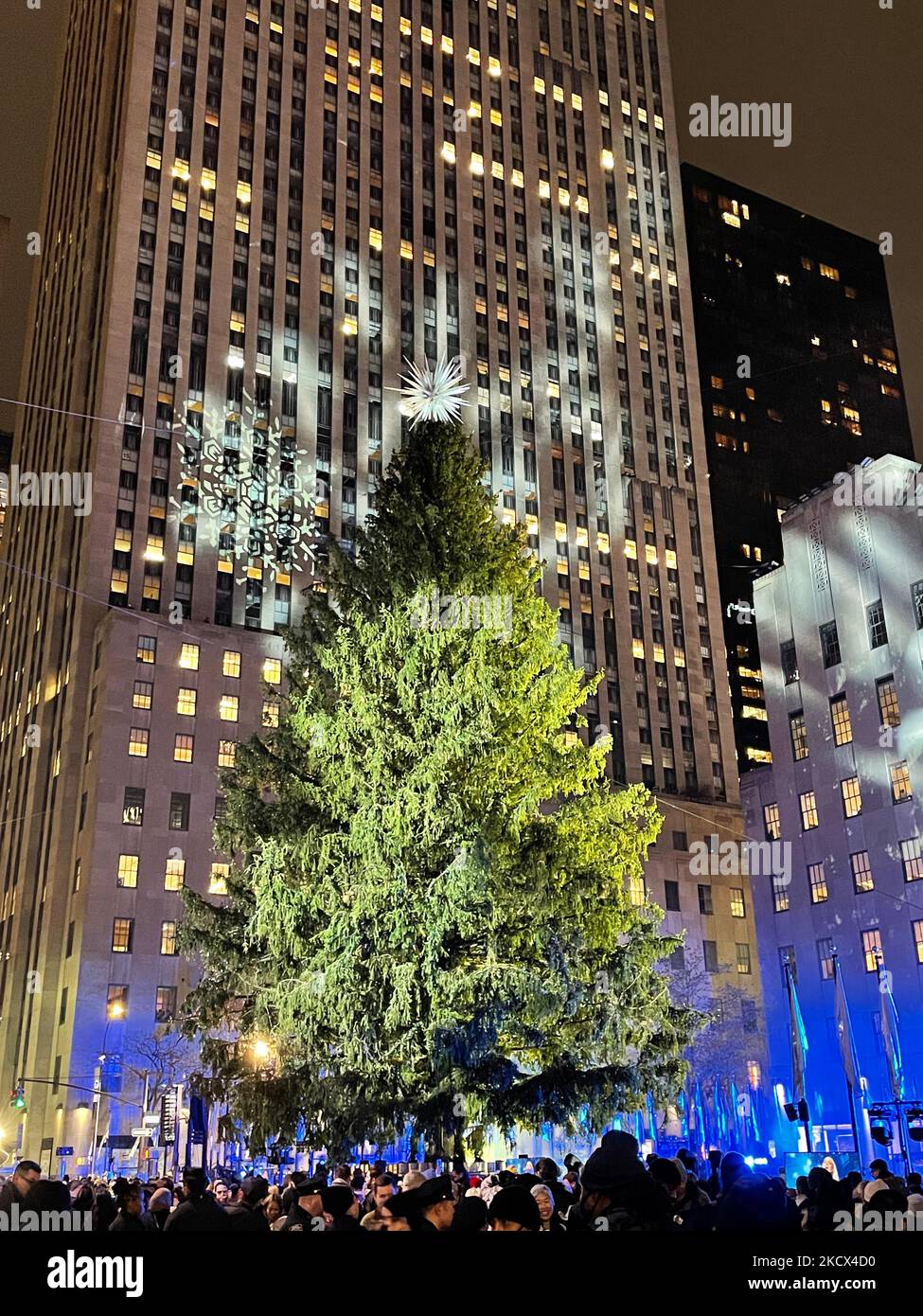 The Rockefeller Christmas tree was lit on December 1, 2021 at Rockefeller Plaza in New York City