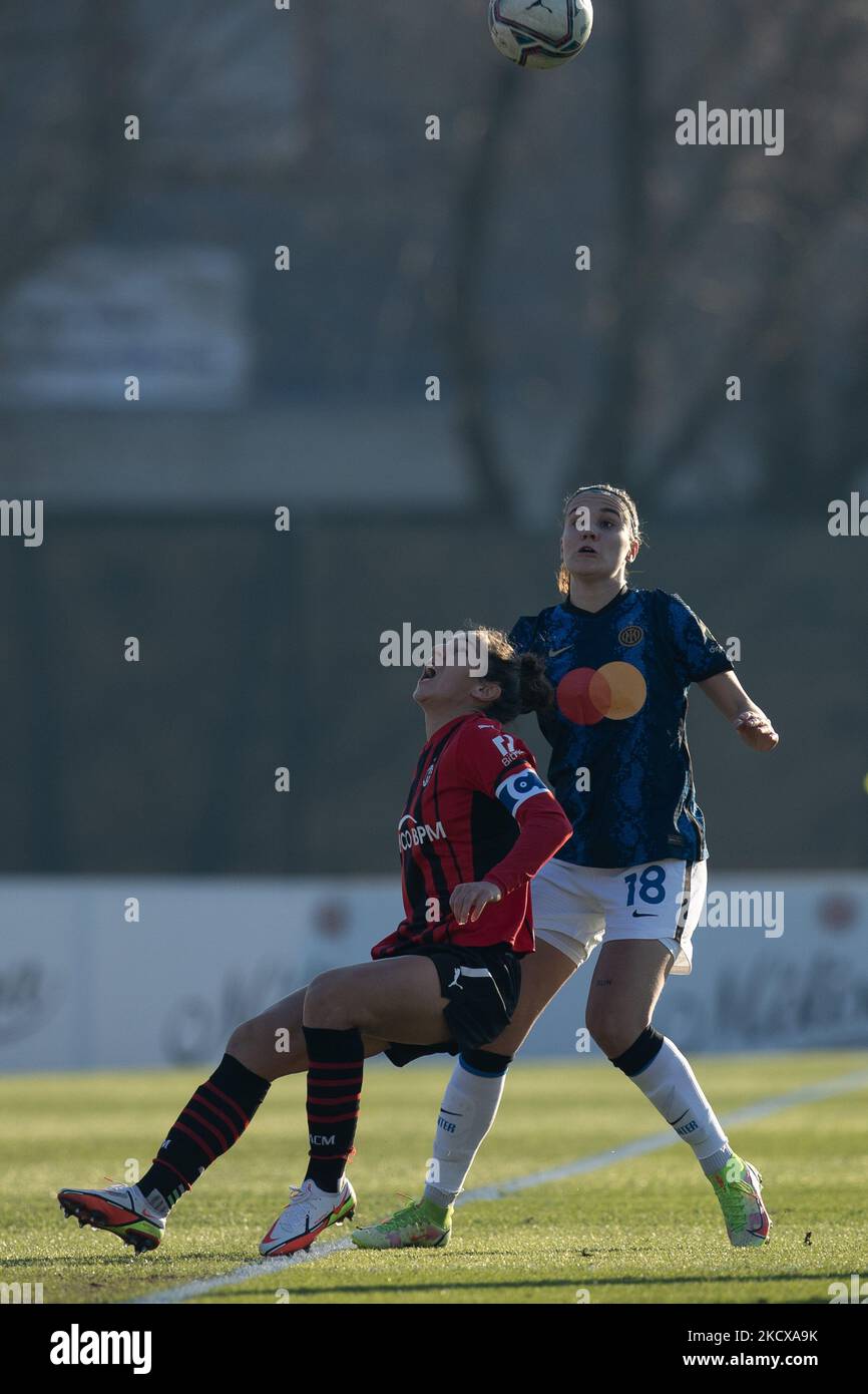 Valentina Bergamaschi (AC Milan) during AC Milan vs ACF Fiorentina femminile,  Italian football Serie A Wome - Photo .LiveMedia/Francesco Scaccianoce  Stock Photo - Alamy