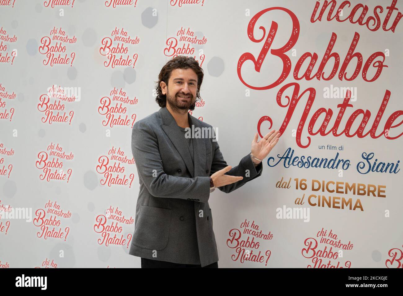 Alessandro Siani attends the photocall of the movie "Chi Ha Incastrato