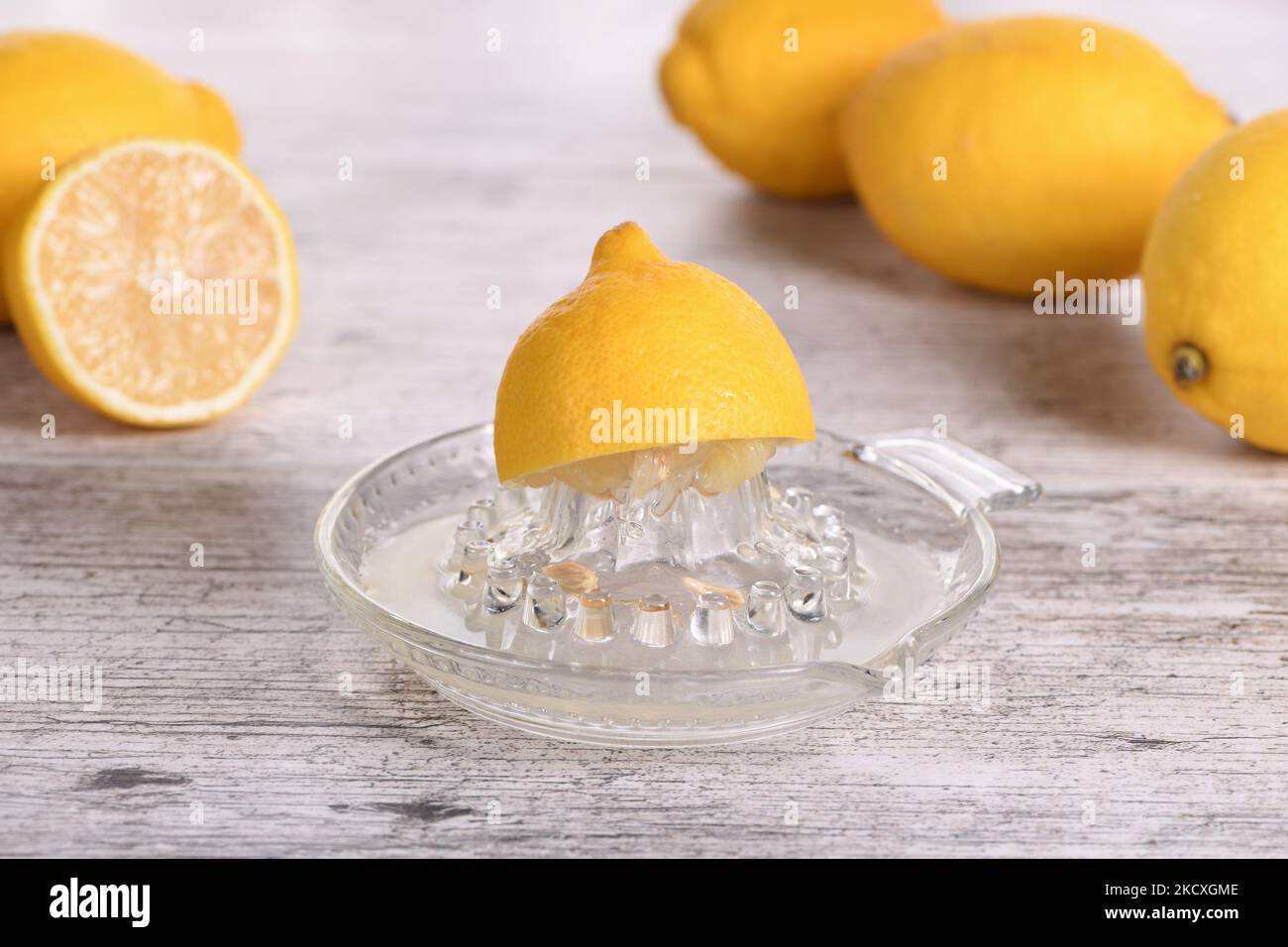 Lemon juice as an ingredient for preparing drinks, cocktails and dishes Stock Photo Alamy